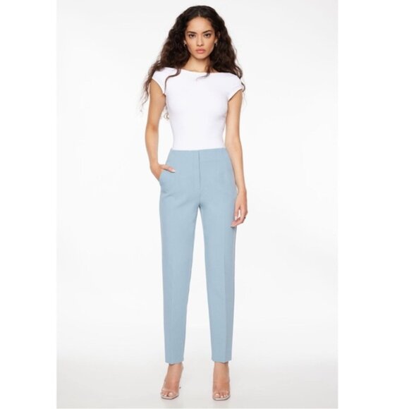 Dynamite Lina Full Length Slim Pants -Ashley Blue Sz 8 pronounced seams pockets - Picture 2 of 15